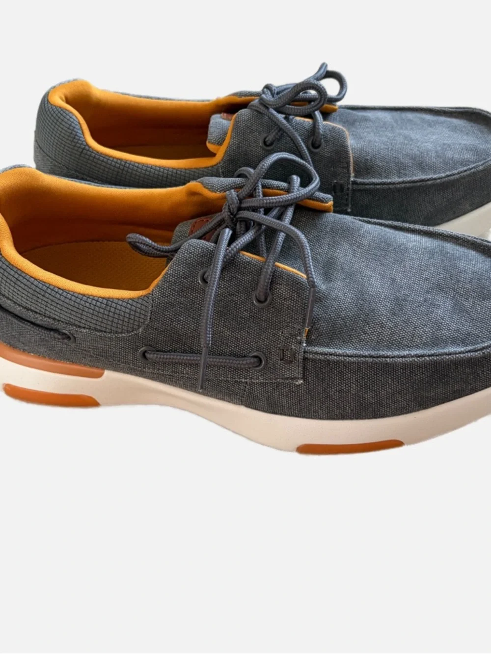 Orthofeet Gray Casual Comfort Shoes Men’s Size 11 (EU 44.5) Boat Shoes
